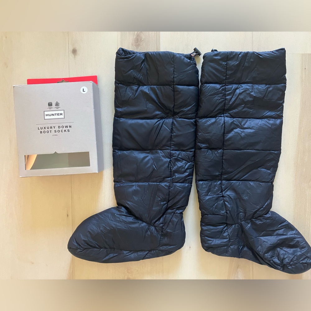 Hunter Luxury Down Boot Socks in Black
